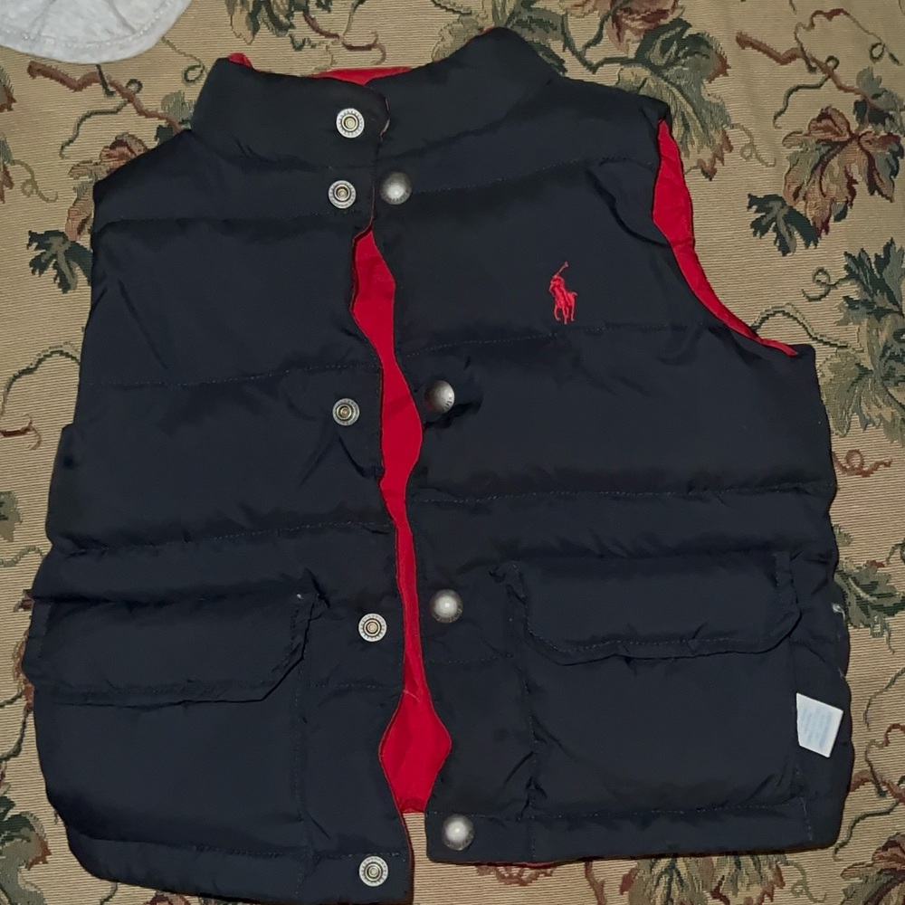 Ralph Lauren Toddler and Little Unisex Reversible Quilted Vest
